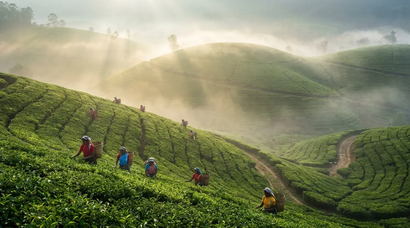 Nuwara Eliya — tea plantations